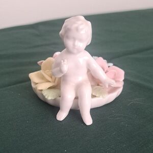 Vintage Cherub Candle Holder